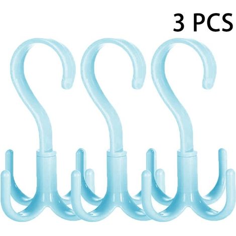Drehbarer Handtaschenorganizer Für Schals, Krawatten Und Gürtel Set Mit 3 Plastiktaschenhaltern