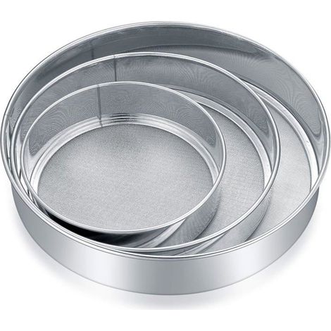 Mehlsieb Aus Edelstahl, Puderzuckersieb, Feinsieb Für Die Küche, 3-teilig, 3 Größen