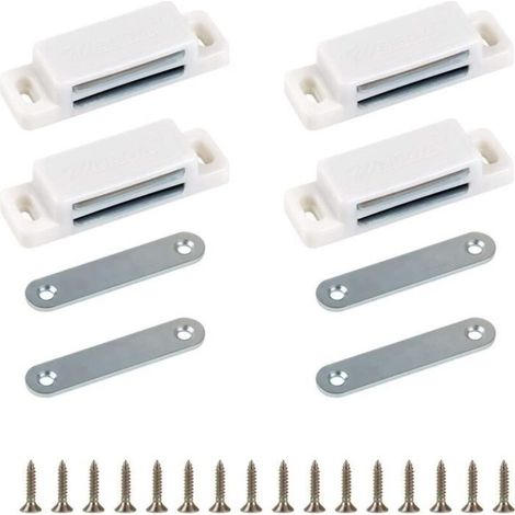 4 Stück Leistungsstarke Magnetische Schranktürverschlüsse Für Kleiderschrank- Und Schranktüren, Schubladen Und Spinde