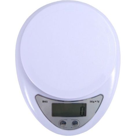 Kleine, Präzise Digitale Küchenwaage, Lebensmittelwaage, Diätwaage, 5 Kg/1 G, Digitales Lcd-display