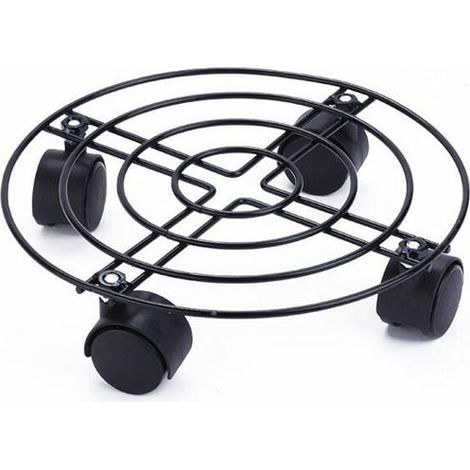Großformatiger Rollständer – Schwarz – 25 X 6 Cm – Tragkraft: 60 Kg