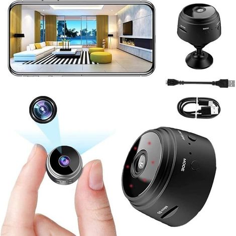 Mini-spionagekamera Mit Full-hd-auflösung (1080p), Kabellos, Wlan, Für Den Außenbereich, Mikrokamera, Nachtsichtfunktion – B