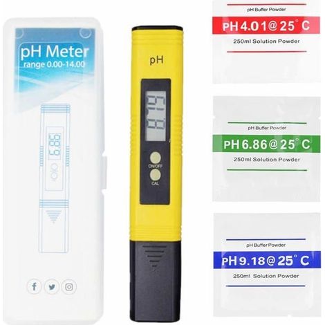 Aimoonsa Tragbares Digitales Ph-meter In Stiftform, Ph 0–14, Auflösung 0,01, Lcd-bildschirm