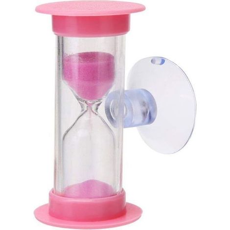 Sanduhr In Form Einer Kinderzahnbürste, 2-minuten-duschuhr, Mini-sanduhr In Rosa