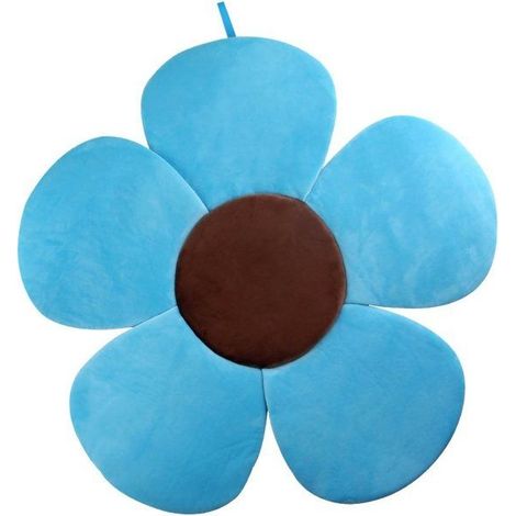 Kakiblin Babybadekissen Mit Blumenmuster, Bequemes Babybadekissen Für Babys Von 0-6 Monaten, Blau