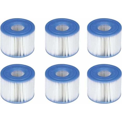 Filterkartuschen – Folaya – S1 – 6er-pack – Kompatibel Mit Intex Pure Spa – Acron-faser