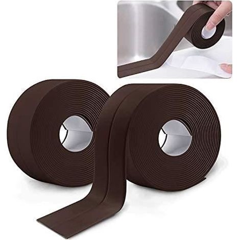Selbstklebender Dichtungsstreifen – Hochwertig – Pvc – Braun – Vielseitig Einsetzbar – 3,2 M X 3,8 Cm
