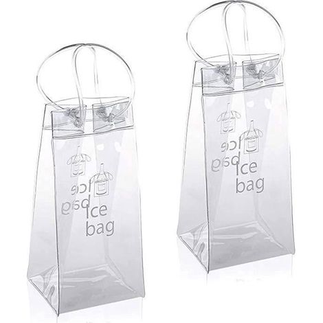 Eisbehälter - Zeaicos - Transparenter Kühler - 2 Stück - Pvc - Für Wein Und Bier