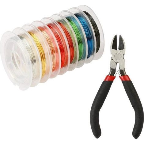 Schmuckdraht – Kupfermetallic – 8 Spulen 0,4 Mm – Flexibles Metall – Floristik – Modellbau