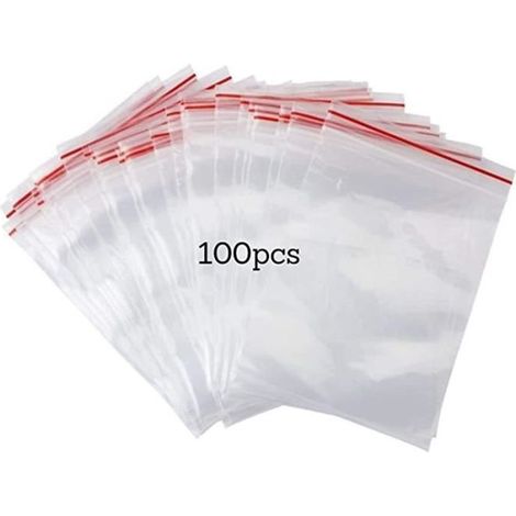 Zip-lock-beutel – Annefly – 100 Stück – Transparent – 13 X 19 Cm – Strapazierfähiger Kunststoff
