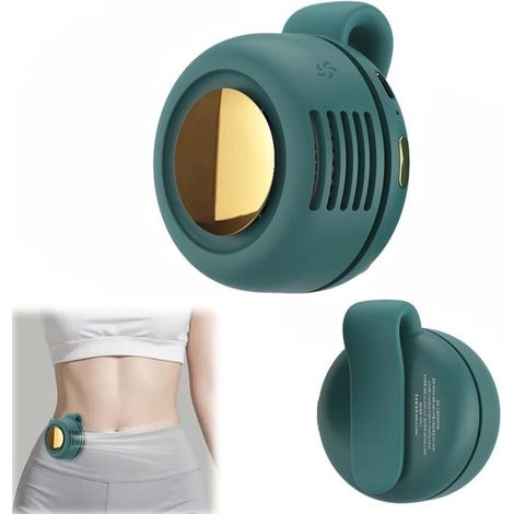 Mini-tragbarer, Geräuscharmer Ventilator Ohne Rotorblätter Mit Hüftclip, Wiederaufladbarer, Freihändiger Ventilator Mit 3 Geschwindigkeitsstufen
