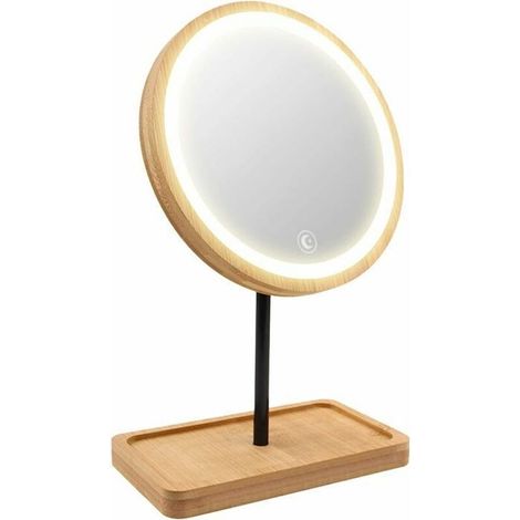 Kosmetikspiegel - Gross - Led - 360°-drehung - Dimmbar - Mehrere Farben