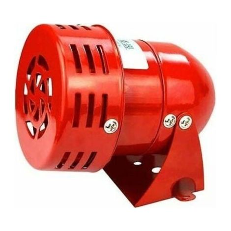 Leistungsstarke 220-v-außensirene, 120 Db, Rot, Motorbetriebene Metallhorn-sirene Für Industrie- Und Bootsalarmanlagen