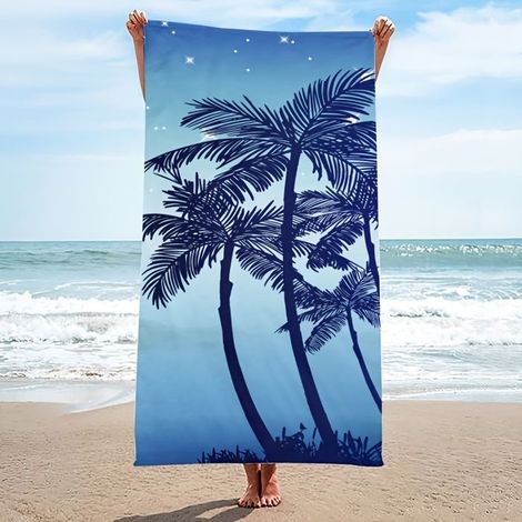 Leichtes, Weiches Und Bequemes Strandtuch Mit Kokosnussmuster – Schweißabsorbierend Und Schnelltrocknend – 70 X 150 Cm