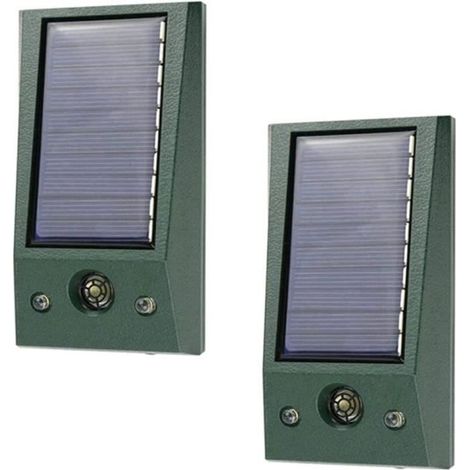 2 Stück Haustierabwehrgerät, Solarbetriebener Ultraschall-mäuseabwehrsensor Für Katzen Mit [285]