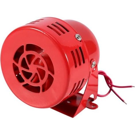 Fydun Ultrakompakte 12v Led-raid-air-sirene Für Elektroautos, Lkws Und Motorräder, Laut, 50 Sekunden, Rot