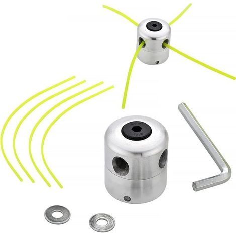 Universeller Aluminium-freischneiderkopf – Doppelspule Aus Nylonfaden Ø2,4 Mm, Kompatibel Mit M8/m10/m12