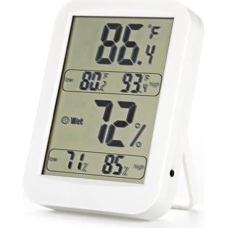 Elektronisches Thermo-hygrometer, Kabelloses Thermometer-hygrometer Für Den Innenbereich, Digitales Lcd-display Zur Temperaturanzeige P12423