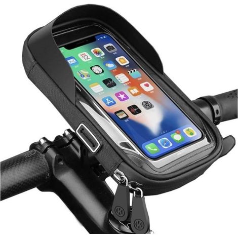 Wasserdichte Fahrrad-handyhalterung, 360° Drehbarer Fahrrad-handyhalter, Lenkerrahmentasche Mit Touchscreen Und Sonnenschutz