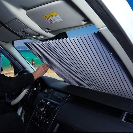 (schwarz) Auto-sonnenschutz – 46 Cm – Reflektierend – Uv-schutz – Faltmechanismus