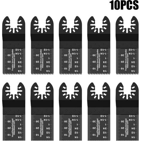 Multifunktions-oszillationssägeblatt-set (10-teilig), Multifunktions-oszillationszubehör, Universelles Multifunktions-sägeblatt, Schnellwechsel-sägeblatt
