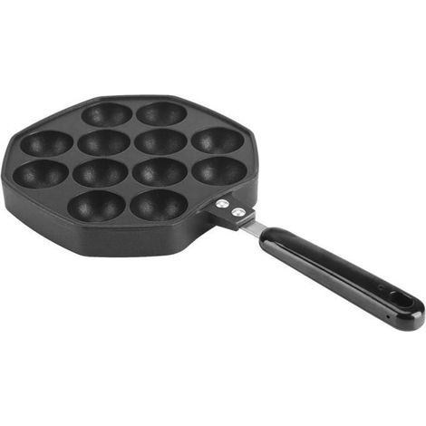 Takoyaki-backform Mit 12 Mulden, Diy-antihaft-aluminium-oktopusbällchen