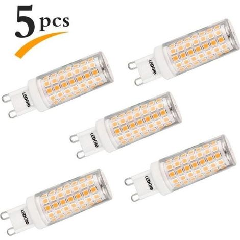 8-w-g9-led-lampen, 88 Leds, 700 Lm, Warmweiß (3000 K), Nicht Dimmbar, Entspricht Einer 80-w-glühbirne, 5er-pack