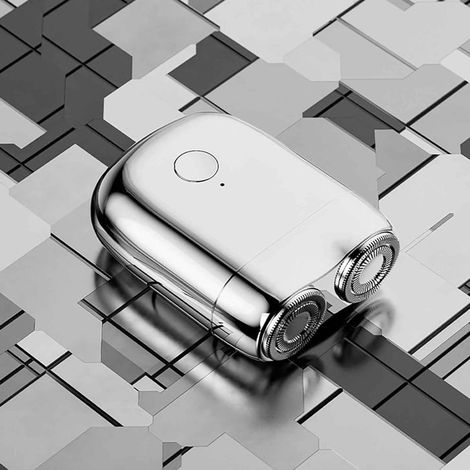 Usb-wiederaufladbarer Mini-elektrorasierer, Tragbar, Kabellos, Für Nass- Und Trockenrasur, Kleines Rasiergerät
