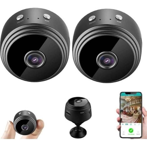 2er-pack Hd 1080p Wlan-überwachungskameras – Nachtsicht – Bewegungserkennung – Für Den Innen- Und Außenbereich