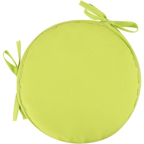Rundes, Hellgelbes Gartenstuhlkissen, 30 Cm Durchmesser – Für Außenbereich, Hocker, Terrasse, Esszimmer – Großes Kissen