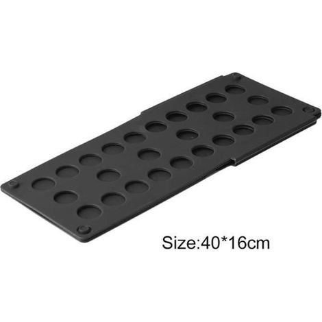 Schwarzes Wäschefaltbrett – Professionelles Wäschefaltbrett, Wäschefalter, 40 X 16 Cm