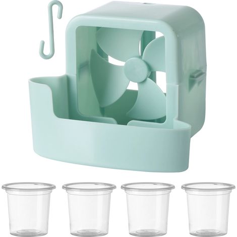 Tragbare Kühlbox Mit Haken, Blau, 1 Stück, Eisventilator Für Schnelle Kühlung, Eiswürfel Auf Den Tisch Geben.