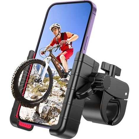 Motorrad-handyhalterung, Stoßdämpfend, Rutschfest, Universelle Lenkerhalterung Für Fahrräder Und Smartphones