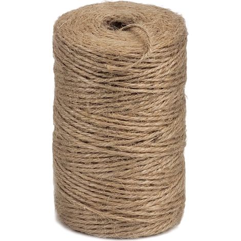 Natürliches Juteseil, 5 Mm X 200 M, Ideal Für Gartenarbeit, Heimwerkerprojekte Und Selbstgemachte Katzenkratzbäume.