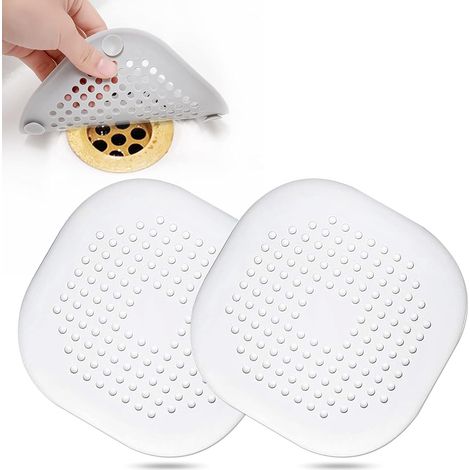 Weißer Abflussbehälter 14140,1 Cm Mit 2 Quadratischen Pvc-ablaufabdeckungen, Geeignet Für Badezimmer, Badewanne Und Küche