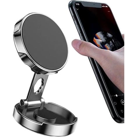 Magnetische Handyhalterung - 720 Grad Drehbare Magnetische Autohalterung Für Mobiltelefone [m1055]