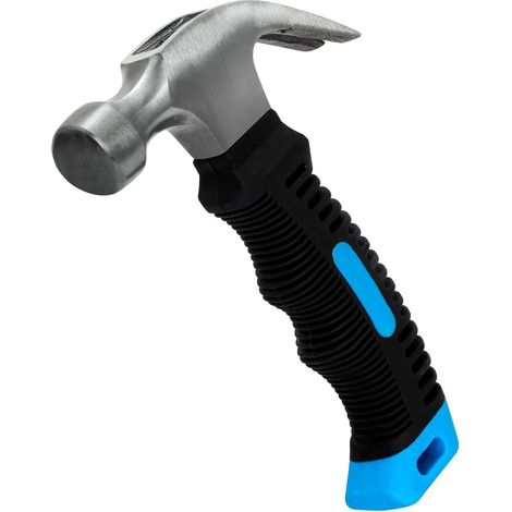 Blaugehämmerter Hammer, 10,2 × 15,5 Cm, 1 Stück. Komforthammer, Kurzer Hammer Mit Rutschfestem Griff.