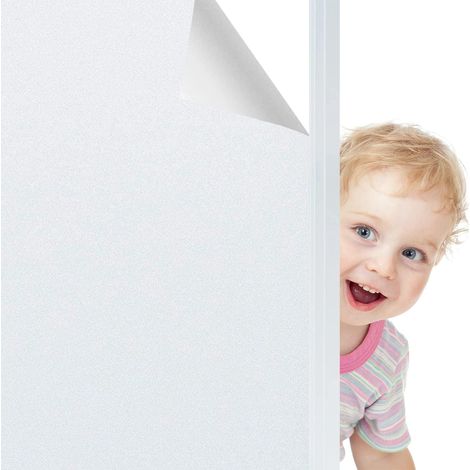 Sichtschutzfolie Für Fenster, Blickdichte Elektrostatische Fensterfolie Für Glas, Sichtschutz Für Büro, Zuhause, Badezimmer, Schlafzimmer, Küche, 60 X 200 Cm