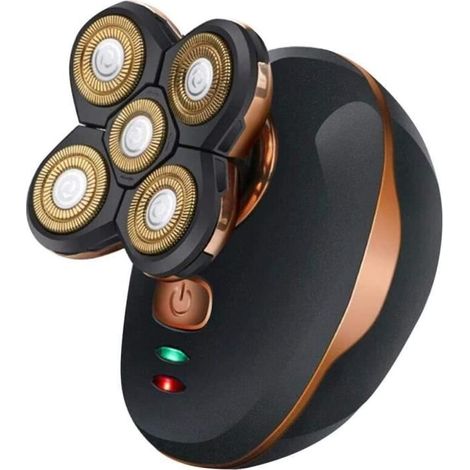 Elektrischer 5-kopf-rasierer Für Herren, Rasierer Für Männer Mit Glatze, Wasserdicht, Wiederaufladbar, Rotationsrasierer, Trimmer, Haarschneider