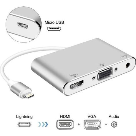 Lightning – Digitaler Av-adapter, Hdmi- Und Vga- & Audio-adapter Für Iphone Und Ipad