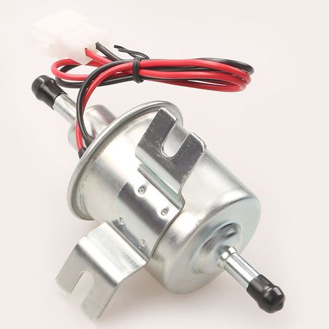 Silver-universal Elektrische Kraftstoffpumpe Für Benzin Und Diesel 12v Hep-02a Niederdruck Oem Hep-02a Universelle Elektrische Kraftstoffpumpe 12v Für Die Meisten Autos, Vergaser, Motorräder Und Atvs