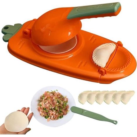 2-in-1 Teigtaschenformpresse, Teigtaschenwerkzeug, Manuelles Gebäckwerkzeug Zum Pressen Von Orangenschalen