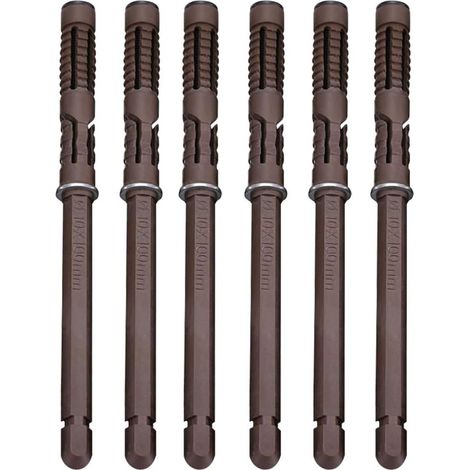 [6 Stück] Ø10x100 Mm Verdeckte Wandhalterungen Für Schwebende Regale – Robuste, Unsichtbare Halterungen Für Diy-wandregale Und Schwebende Regalsysteme