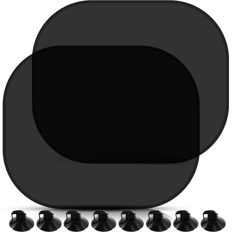 (farbe: Schwarz) 2-teiliger Sonnenschutz Fürs Auto, Sonnenschutzsocken Fürs Auto, 44 X 35 Cm, Für Kinder Und Haustiere, Blockiert Uv-strahlen