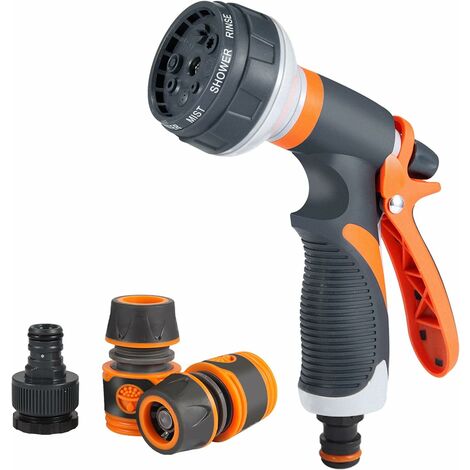 Tinor – Ergonomische Gießpistole Mit 8 Einstellungen – Rostfreies Kunststoffmaterial – Zum Gießen Von Pflanzen Und Reinigen Von Fenstern