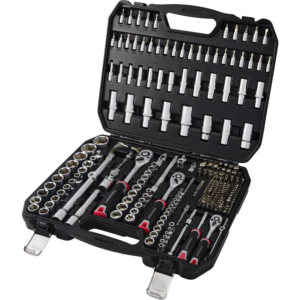 Toolcraft Bit- Und Steckschlüssel-set 1/2", 1/4", 3/8" 255teilig To-10674603