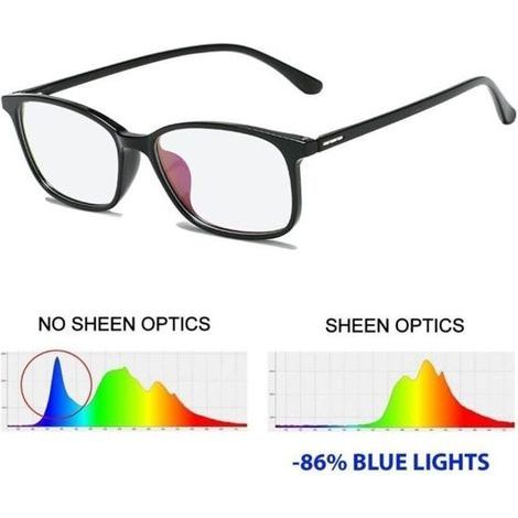 Sheen Tr90 Gaming-brille, Entspiegelt, Flimmerfrei, Blaulichtfilter, Pc-brille.