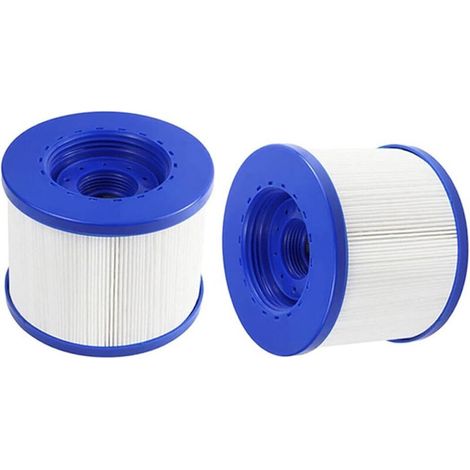 Csparcv 2er-pack Ersatz-schraubfilterkartusche, 105 Mm, Aufblasbare Filterkartusche, Geeignet Für Wave Spa-pools, Bcool-filter, Mspa