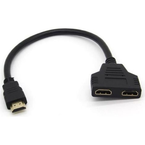 Hdmi-kabel Mit 2 Anschlüssen Für Nintendo Switch Konsole, Fernseher, Gold, 3d, Full Hd, 4k-bildschirm, 1080p-verlängerung