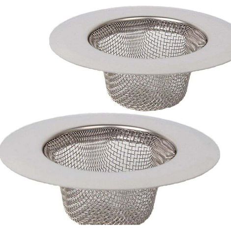 2 Filter Aus Edelstahl Acciaio, Mini-filter Für Waschbecken, Filtro Di Scarico Für Waschbecken Aus Acciaio-edelstahl, Filtro A Rete, Filter Für Doccia, Vasca Oder Lavallo Della Cucina